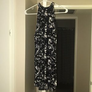 Valerie black and white printed dress